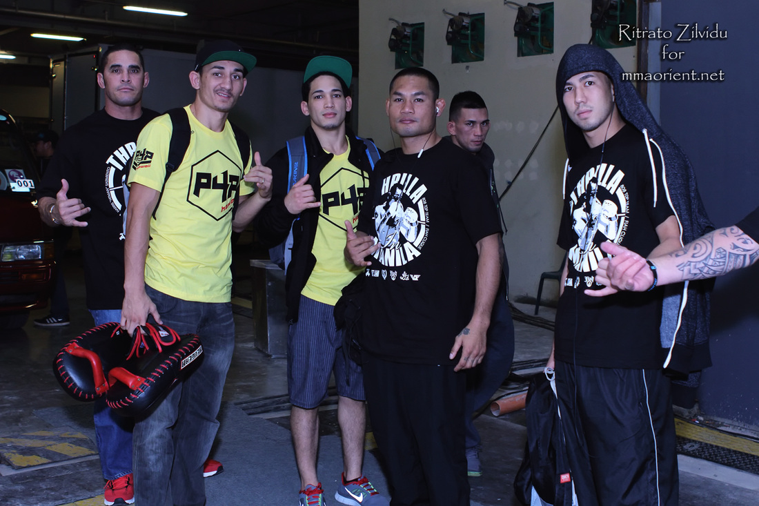 Hawaii's Harris Sarmiento, and the 808 Top Team arrives at the Araneta Coliseum earlier in the evening of PXC34.